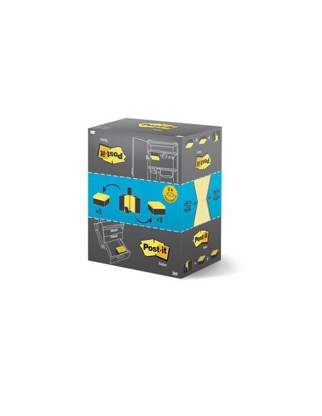 3M Post-it 127 x 76mm (16 x 100) etichetta autoadesiva Giallo 16 pz