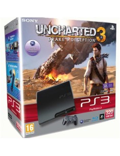 Sony PlayStation 3 Slim, 320Gb + Uncharted 3  Drake's Deception Wi-Fi Nero