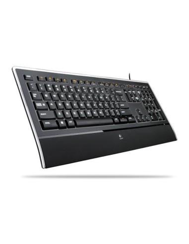 Logitech Illuminated Keyboard, IT tastiera USB QWERTY Nero