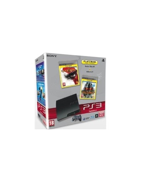 Sony PlayStation 3 320GB + Killzone 3 + God Of War 3 Platinum Wi-Fi Nero