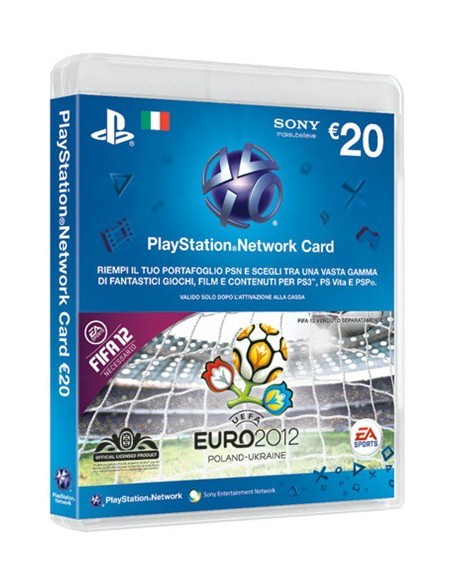 Sony PSN Card  Euro 2012, 20 Eu, IT
