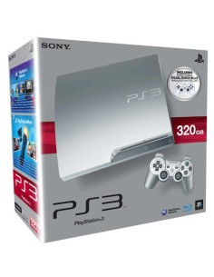 Sony PlayStation 3 Slim, 320GB Wi-Fi Argento