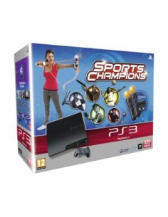 Sony PlayStation 3 320GB + 2 Move + Sports Champions Wi-Fi Nero