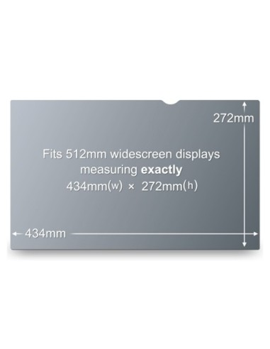 3M PF20.1W Filtro per la privacy senza bordi per display 51 cm (20.1")