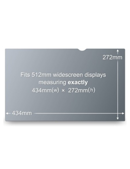 3M PF20.1W Filtro per la privacy senza bordi per display 51 cm (20.1")