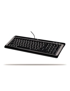 Logitech Ultra-Flat Keyboard, IT tastiera USB + PS 2 Nero