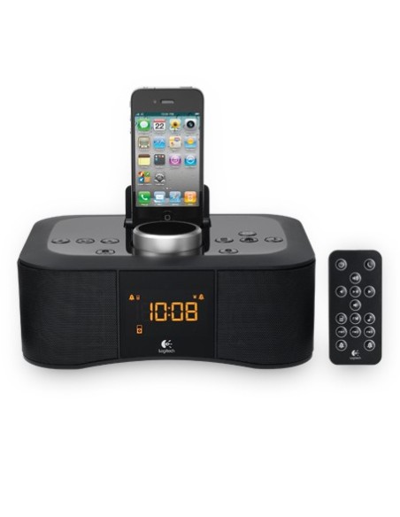 Logitech Clock Radio Dock S400i Orologio Nero