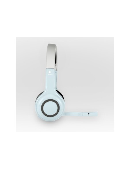 Logitech Wireless Headset for iPad Auricolare A Padiglione Musica e Chiamate Bluetooth Blu, Bianco