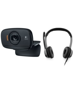 Logitech B525 + B530 webcam 2 MP 1280 x 720 Pixel USB 2.0 Nero