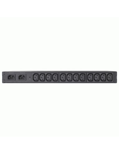 APC RACK ATS, 230V, 10A, C14 IN, (12) C13 OUT unità di distribuzione dell'energia (PDU) 1U Nero
