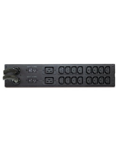 APC Rack ATS, 230V, 32A, IEC309 in, (16)C13 (2)C19 out unità di distribuzione dell'energia (PDU) Nero