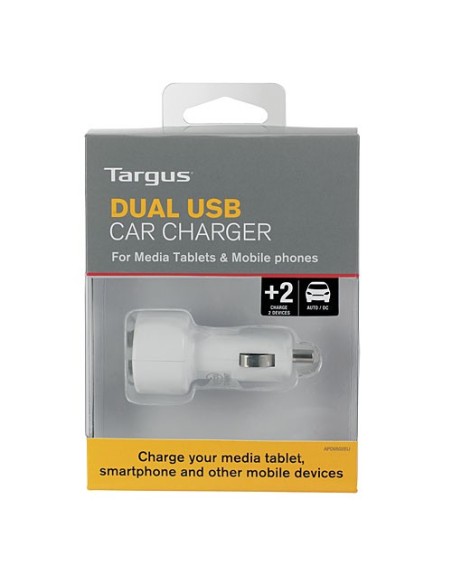 Targus Dual USB Car Charger For Media Tablets & Mobile Phones