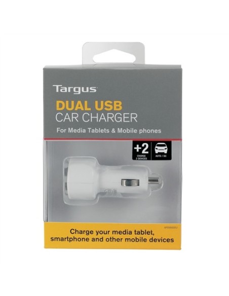 Targus Dual USB Car Charger For Media Tablets & Mobile Phones