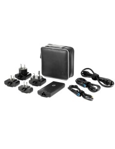 HP 65W Smart Travel AC Adapter adattatore e invertitore Auto Nero
