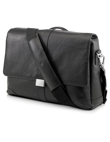 HP Elite Leather Messenger borsa per notebook 39,6 cm (15.6") Borsa da corriere Nero