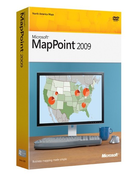 Microsoft MapPoint 2009, Lic SA Pack OLP NL, Single Multilingua