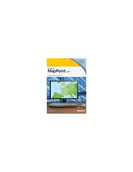 Microsoft MapPoint 2010 Europe EDU EN mappa per navigatore