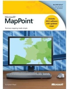 Microsoft MapPoint 2011 Europe, x32, WIN, EDU, 1u, DVD, ENG mappa per navigatore