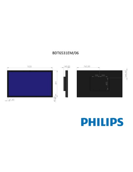 Philips Monitor LCD Touch BDT6531EM 06