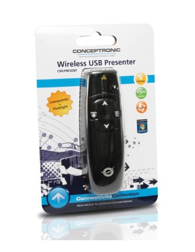 Conceptronic CWLPRESENT puntatore wireless RF Nero
