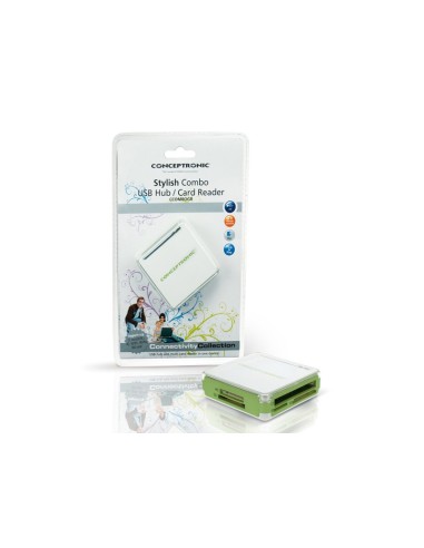 Conceptronic Stylish Multi Card Reader and 3 Ports Hub