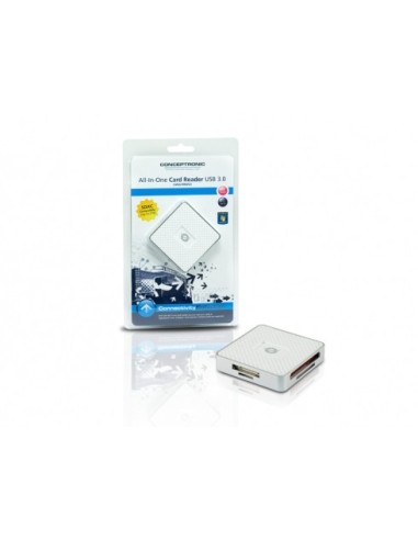 Conceptronic CMULTIRWU3 lettore di schede USB 3.2 Gen 1 (3.1 Gen 1) Bianco
