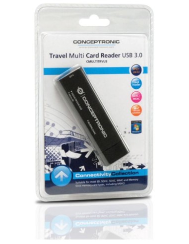 Conceptronic CMULTITRVU3 lettore di schede USB 3.2 Gen 1 (3.1 Gen 1) Nero
