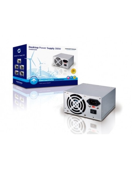 Conceptronic CPWRDSK300 alimentatore per computer 300 W 20+4 pin ATX ATX Grigio