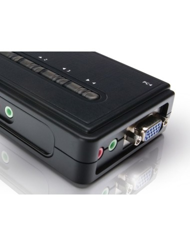 Conceptronic Switch KVM PS2 a 4 porte con audio