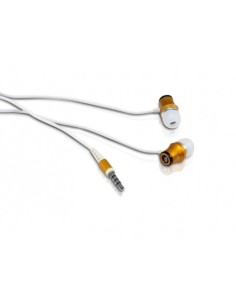 Conceptronic CINEARPRO cuffia e auricolare Cablato In-ear Musica e Chiamate Oro, Bianco
