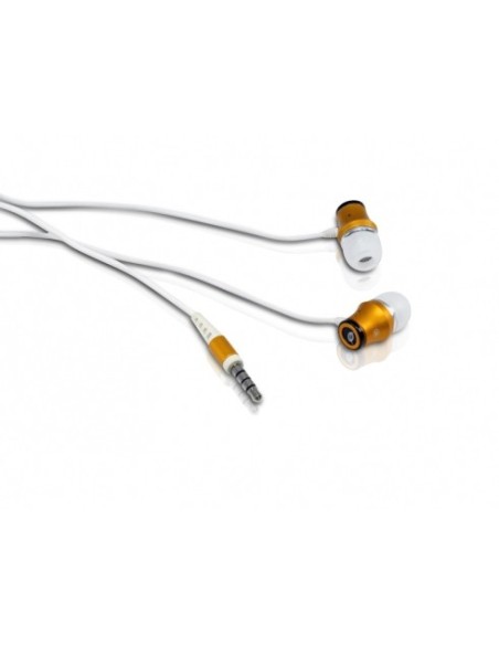 Conceptronic CINEARPRO cuffia e auricolare Cablato In-ear Musica e Chiamate Oro, Bianco
