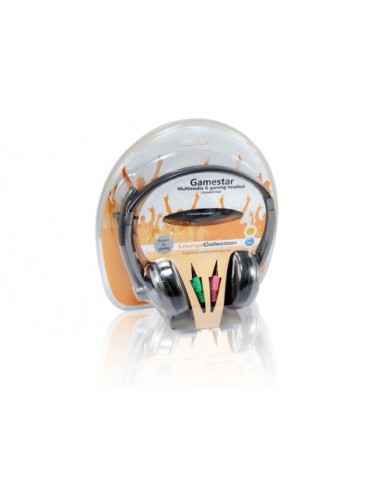 Conceptronic CGAMESTAR2 cuffia e auricolare Cablato A Padiglione Giocare Grigio