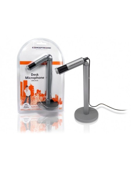 Conceptronic CMICDESK microfono Grigio Microfono per PC