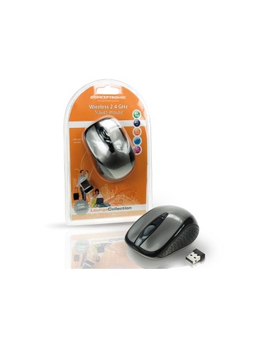 Conceptronic WIRELESS 2.4GHZ TRAVEL MOUSE + NANO RECEIVER