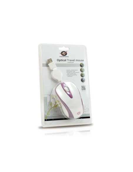 Conceptronic CLLMTRAVCOPI mouse Ambidestro USB tipo A Ottico 800 DPI