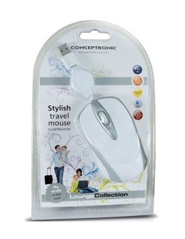 Conceptronic CLLMTRAVCOSI mouse USB tipo A Ottico 800 DPI