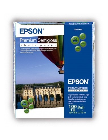 Epson Premium Semigloss Photo Paper Roll, 100mm x 10m, 251g m²