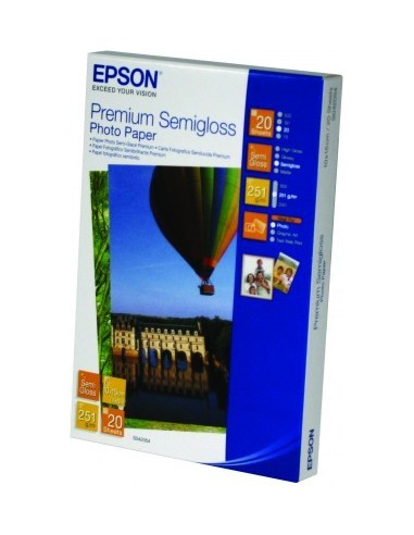 Epson Premium Semigloss Photo Paper, 100 x 150 mm, 251g m², 20 sheets