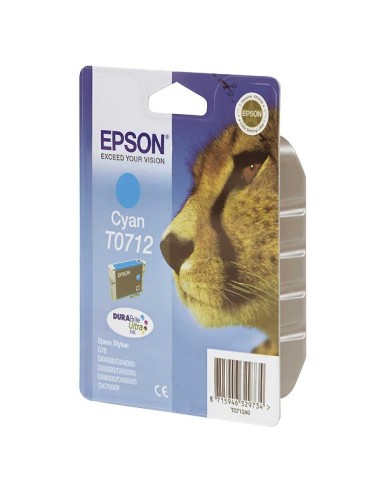 Epson Cheetah Cartuccia di inchiostro Cyan T0712 DURABrite Ultra Ink