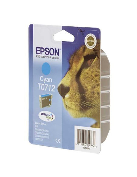 Epson Cheetah Cartuccia di inchiostro Cyan T0712 DURABrite Ultra Ink