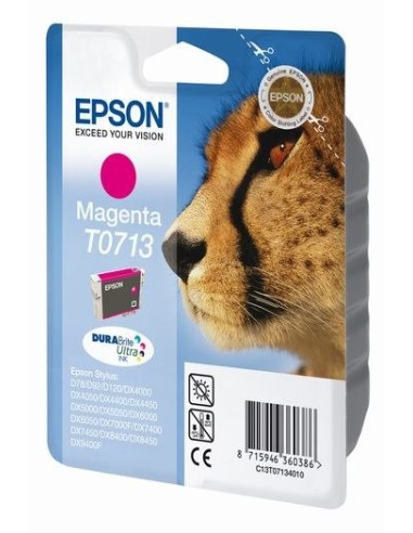 Epson Cheetah Cartuccia di inchiostro Magenta T0713 DURABrite Ultra Ink
