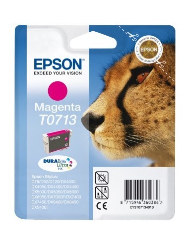 Epson Cheetah Cartuccia di inchiostro Magenta T0713 DURABrite Ultra Ink