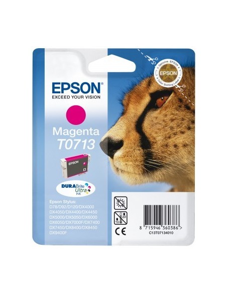 Epson Cheetah Cartuccia di inchiostro Magenta T0713 DURABrite Ultra Ink