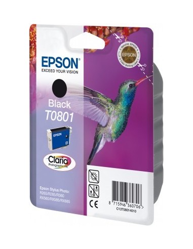 Epson Hummingbird Cartuccia di inchiostro Black T0801 Claria Photographic Ink