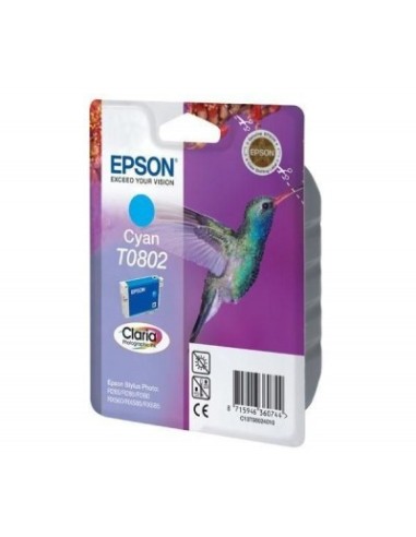 Epson Hummingbird Cartuccia di inchiostro Cyan T0802 Claria Photographic Ink