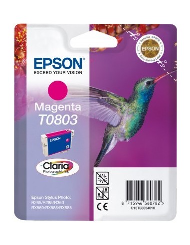 Epson Hummingbird Cartuccia di inchiostro Magenta T0803 Claria Photographic Ink