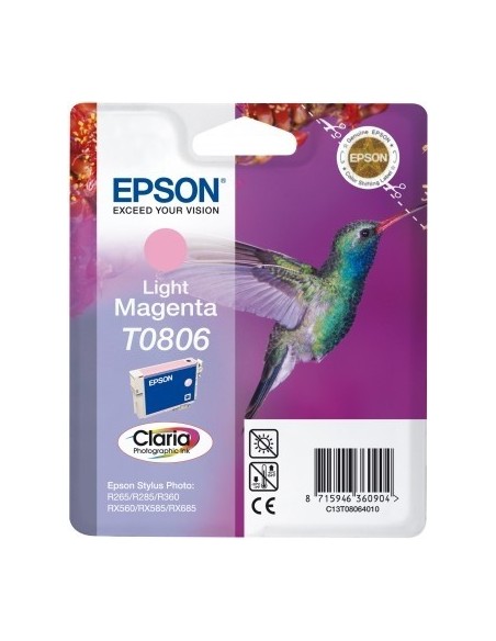 Epson Hummingbird Cartuccia di inchiostro Light Magenta T0806 Claria Photographic Ink