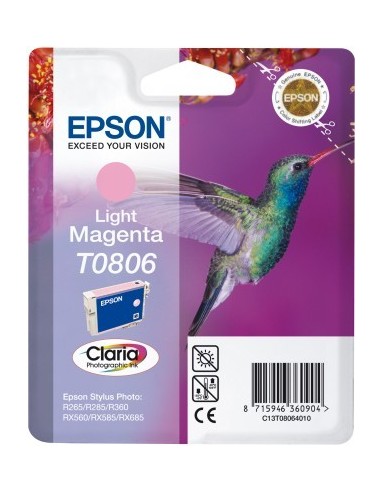 Epson Hummingbird Cartuccia di inchiostro Light Magenta T0806 Claria Photographic Ink