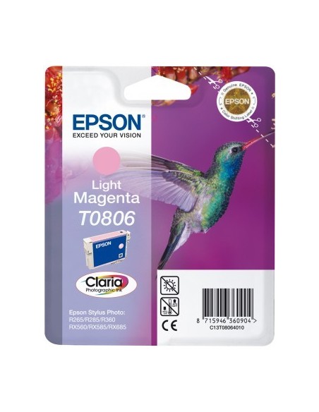 Epson Hummingbird Cartuccia di inchiostro Light Magenta T0806 Claria Photographic Ink