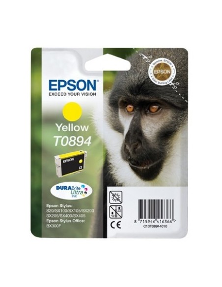 Epson Monkey Cartuccia di inchiostro Yellow T0894 DURABrite Ultra Ink